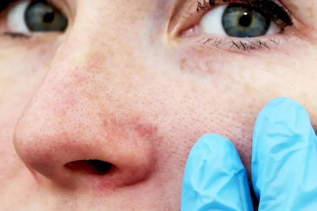 Capillari rotti sul naso